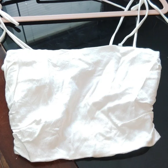 Zara Crop Top Tie Straps Size Small - Picture 12 of 14